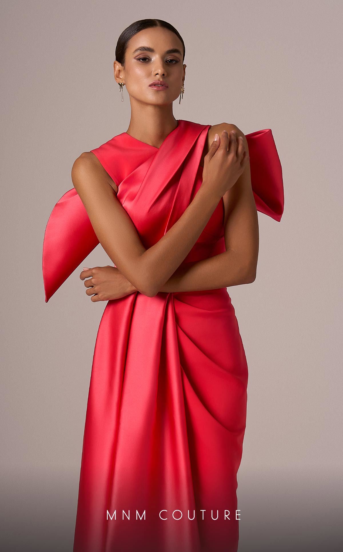 Formal Dresses Long Prom A Line Formal Dress MNM Couture E0081 Coral
