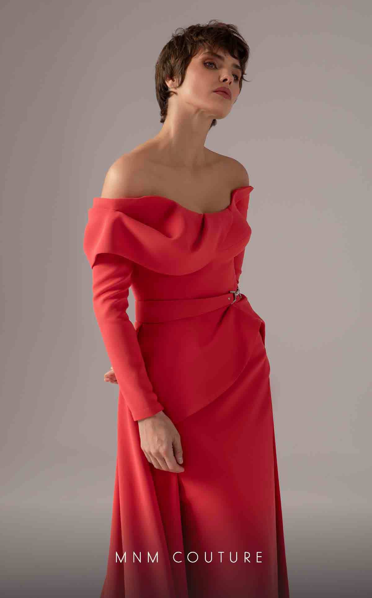 Mother of the Bride Dresses Fitted Formal Long Mother of the Bride Dress Coral