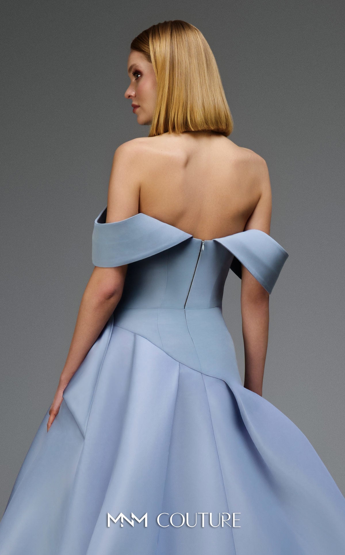 Formal Dresses Pleated Long Formal A Line Prom Dress MNM Couture E0103 Ice Blue