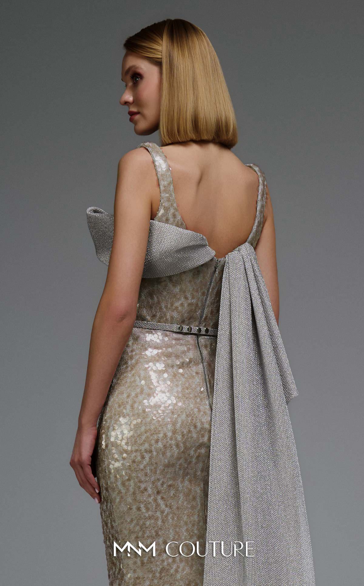 Prom Dresses Long Formal Sequin Cape Prom Dress MNM Couture E0108 Gold