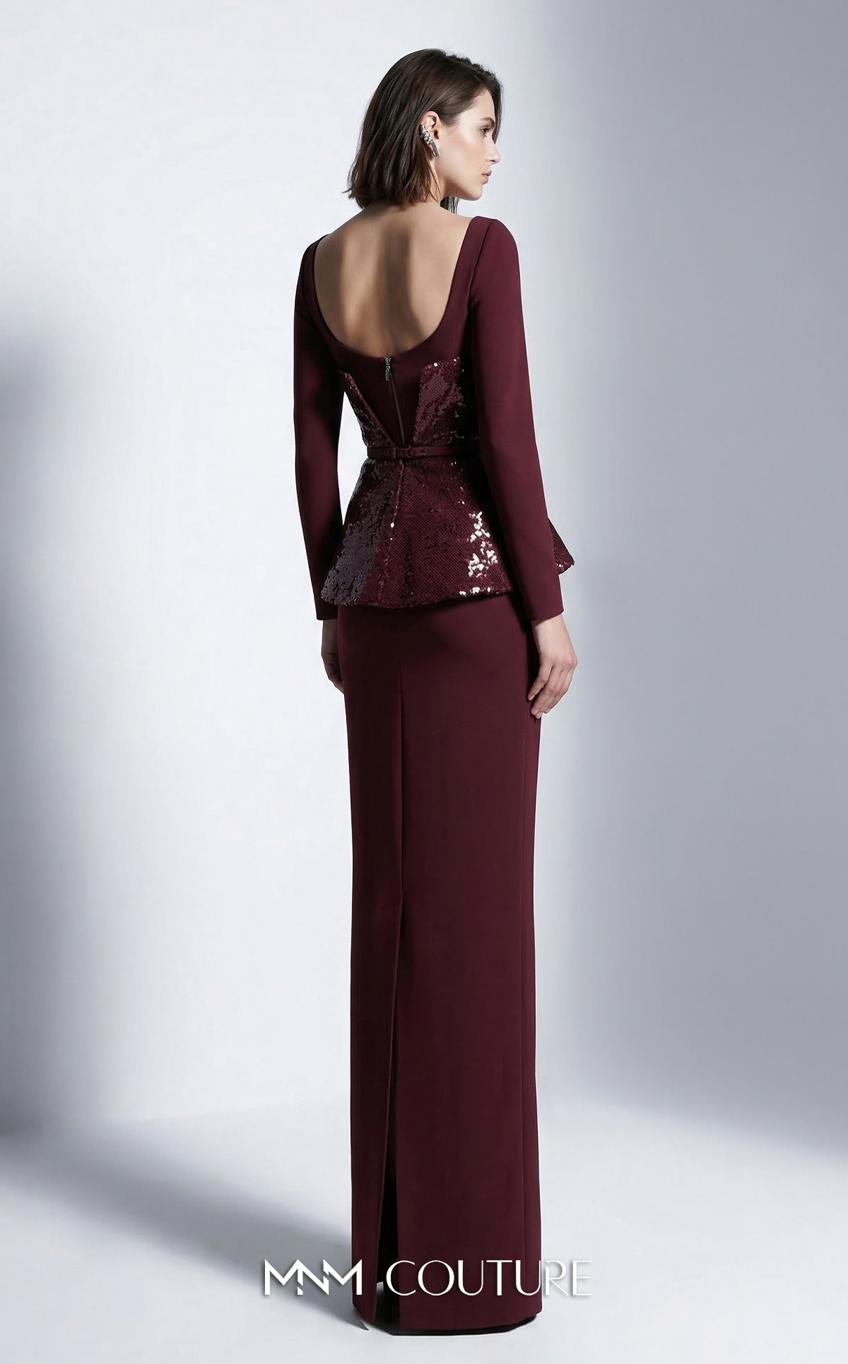 Sweetheart Floor-Length Sequin Formal Sheath MNM Couture E0141