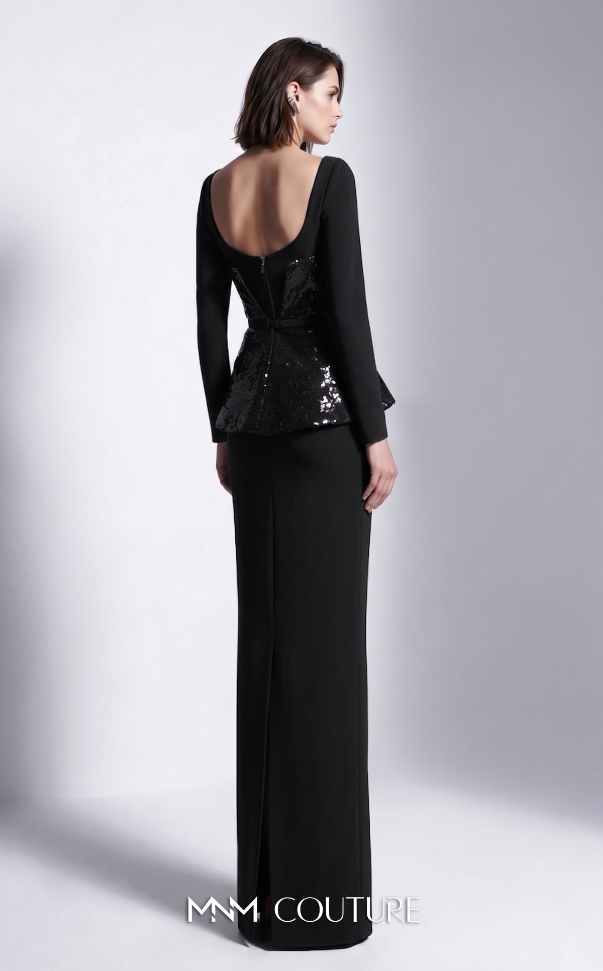 Sweetheart Floor-Length Sequin Formal Sheath MNM Couture E0141