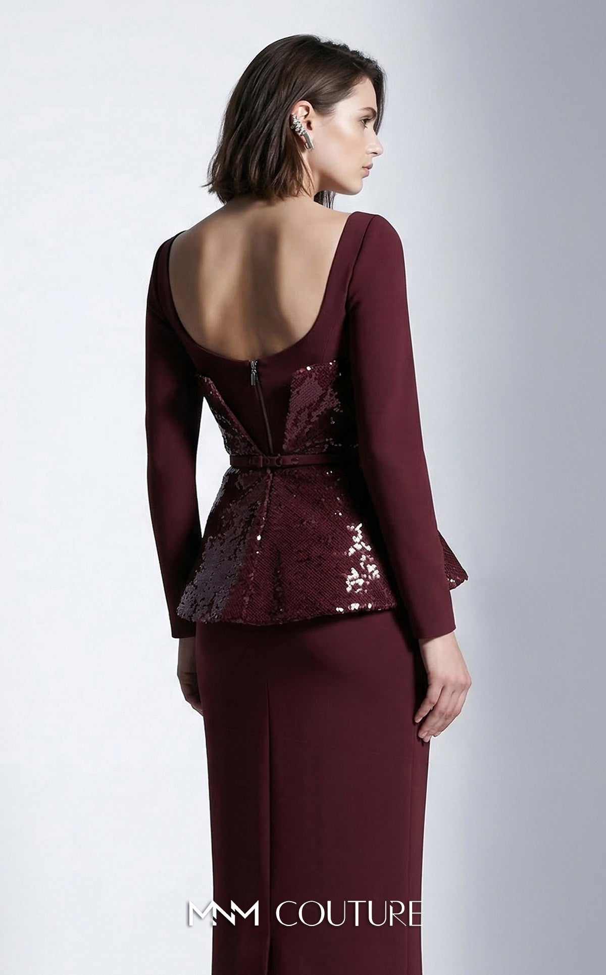 Sweetheart Floor-Length Sequin Formal Sheath MNM Couture E0141