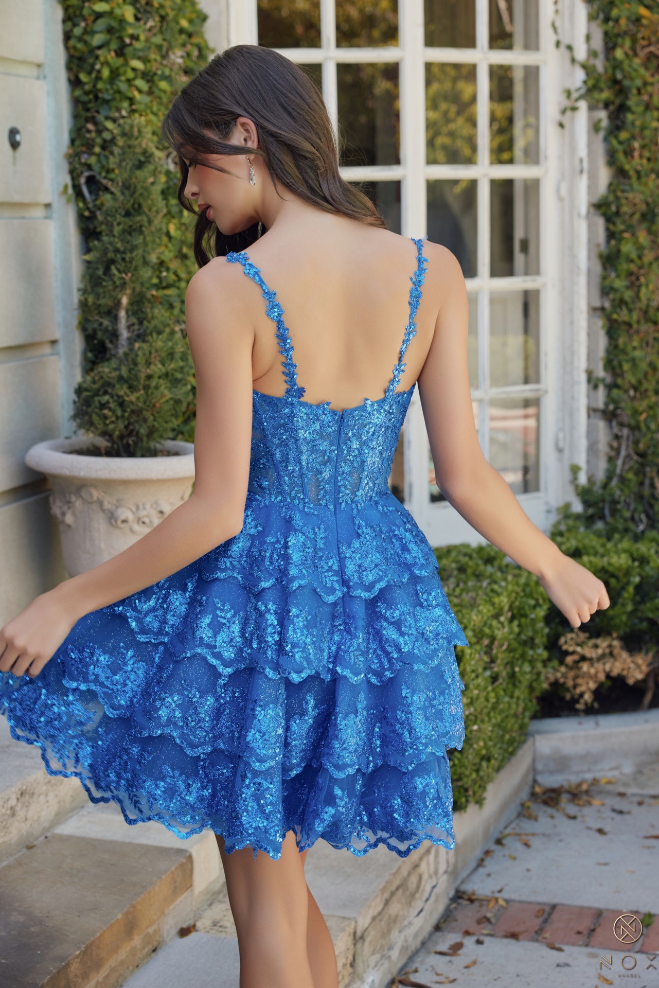 Cocktail Dresses Homecoming A Line Glitter Applique Short Cocktail Dress Royal Blue