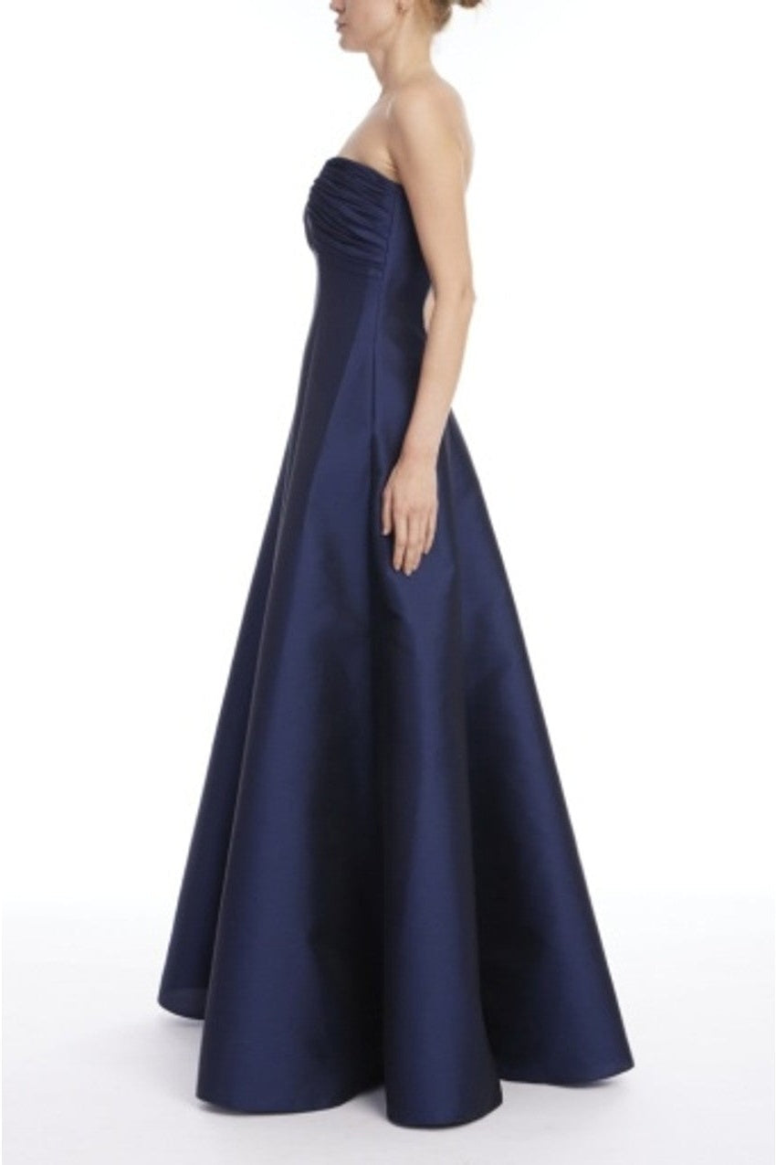 Badgley Mischka EG4661 Long Satin Formal Gown
