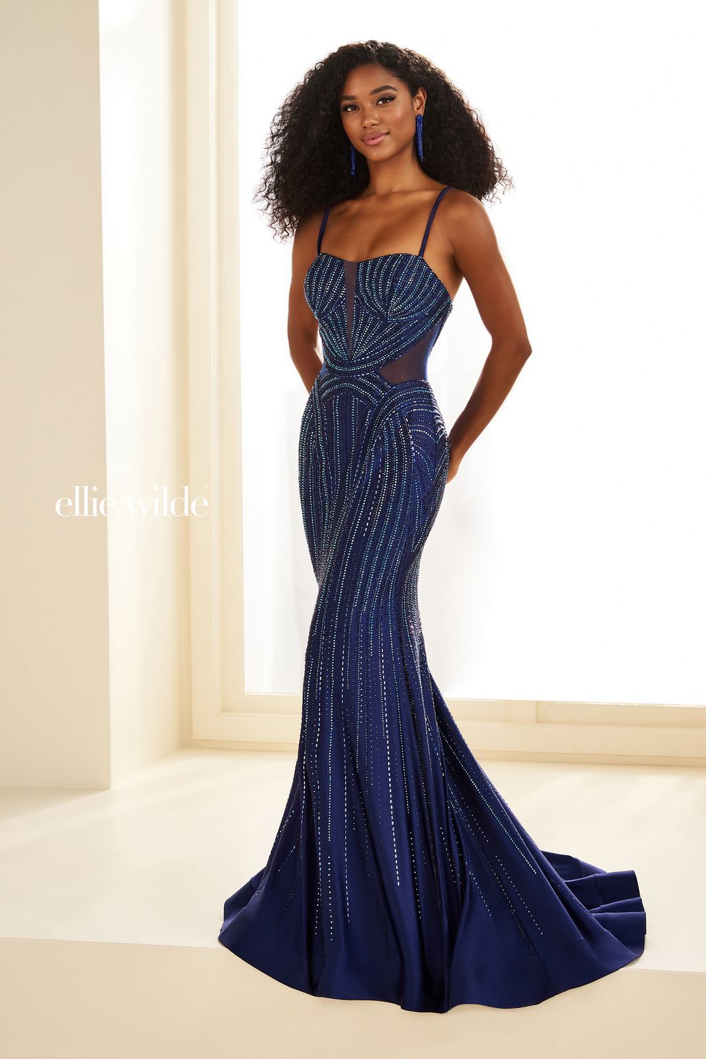 Prom Dresses Long Formal Gown Mermaid Prom Dress Navy Blue