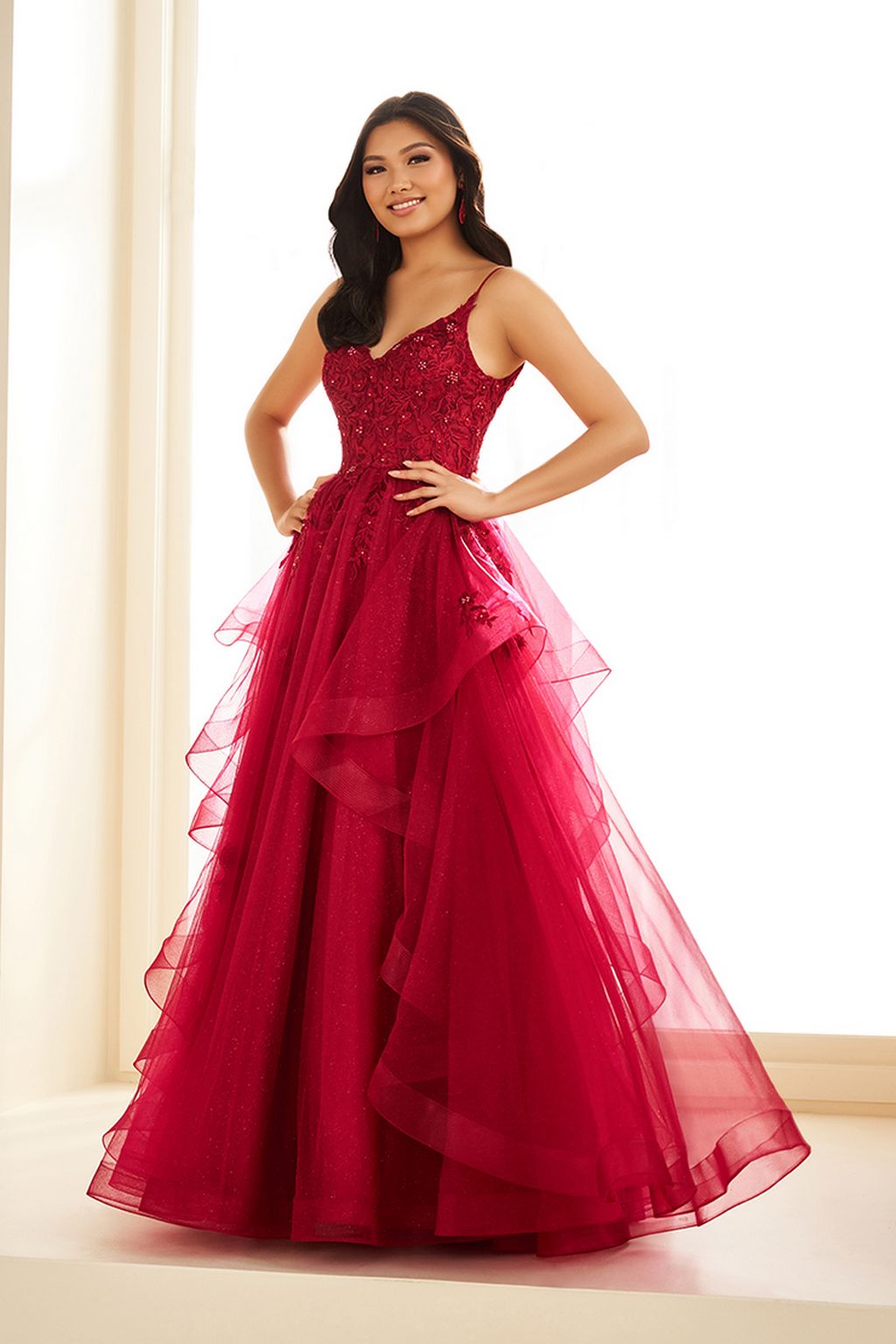 Prom Dresses Beaded Long Prom A Line Formal Evening Dress Wine