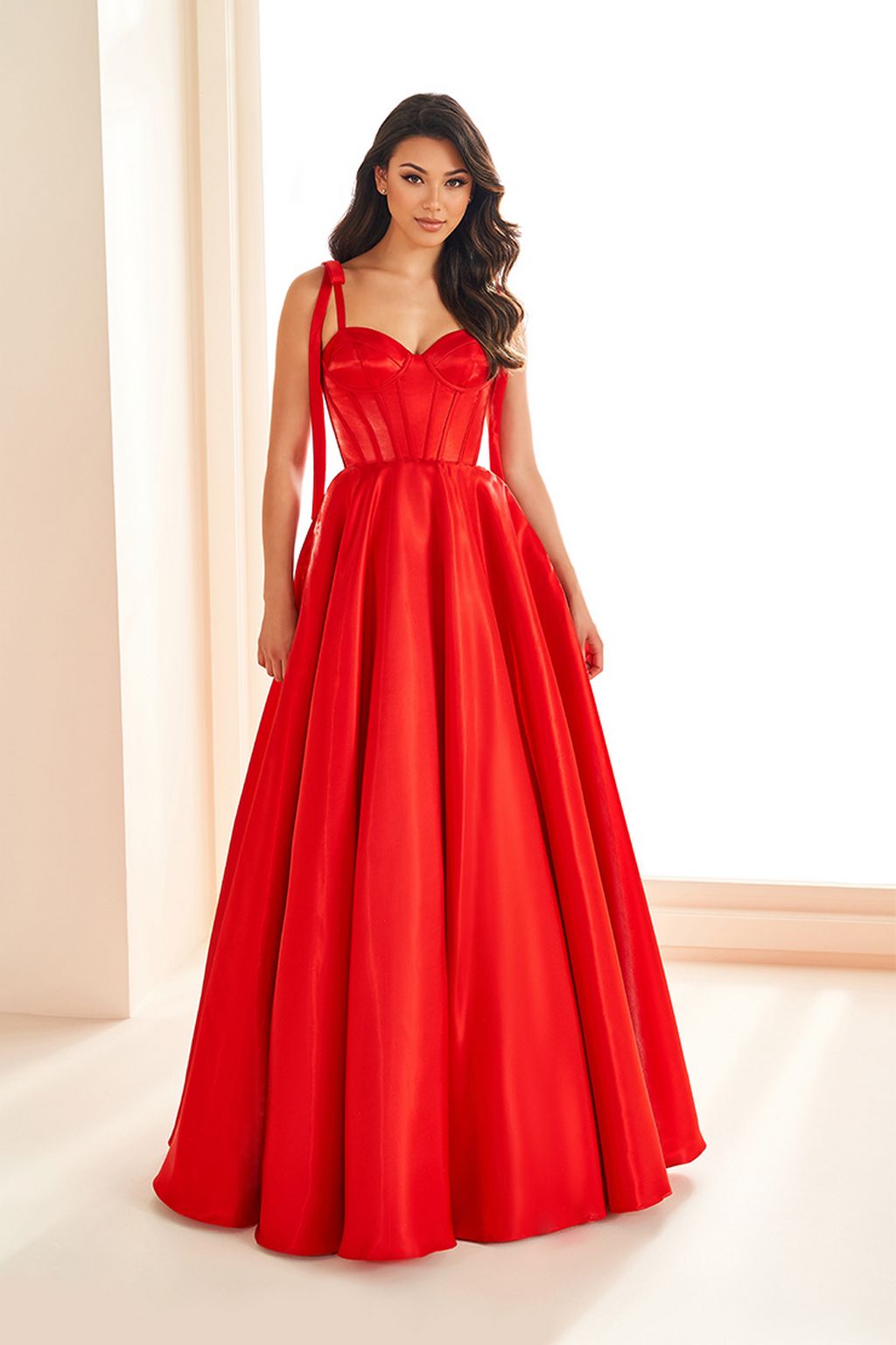 Prom Dresses Formal Long Ball Gown Corset Prom Dress Red