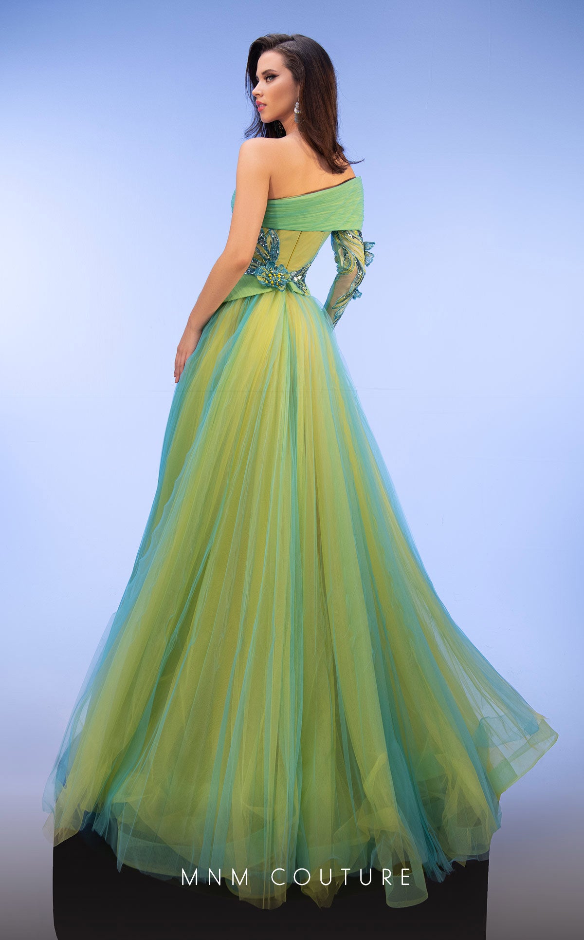 Formal Dresses Ball Gown Long Formal Pleated Evening Dress Turquoise