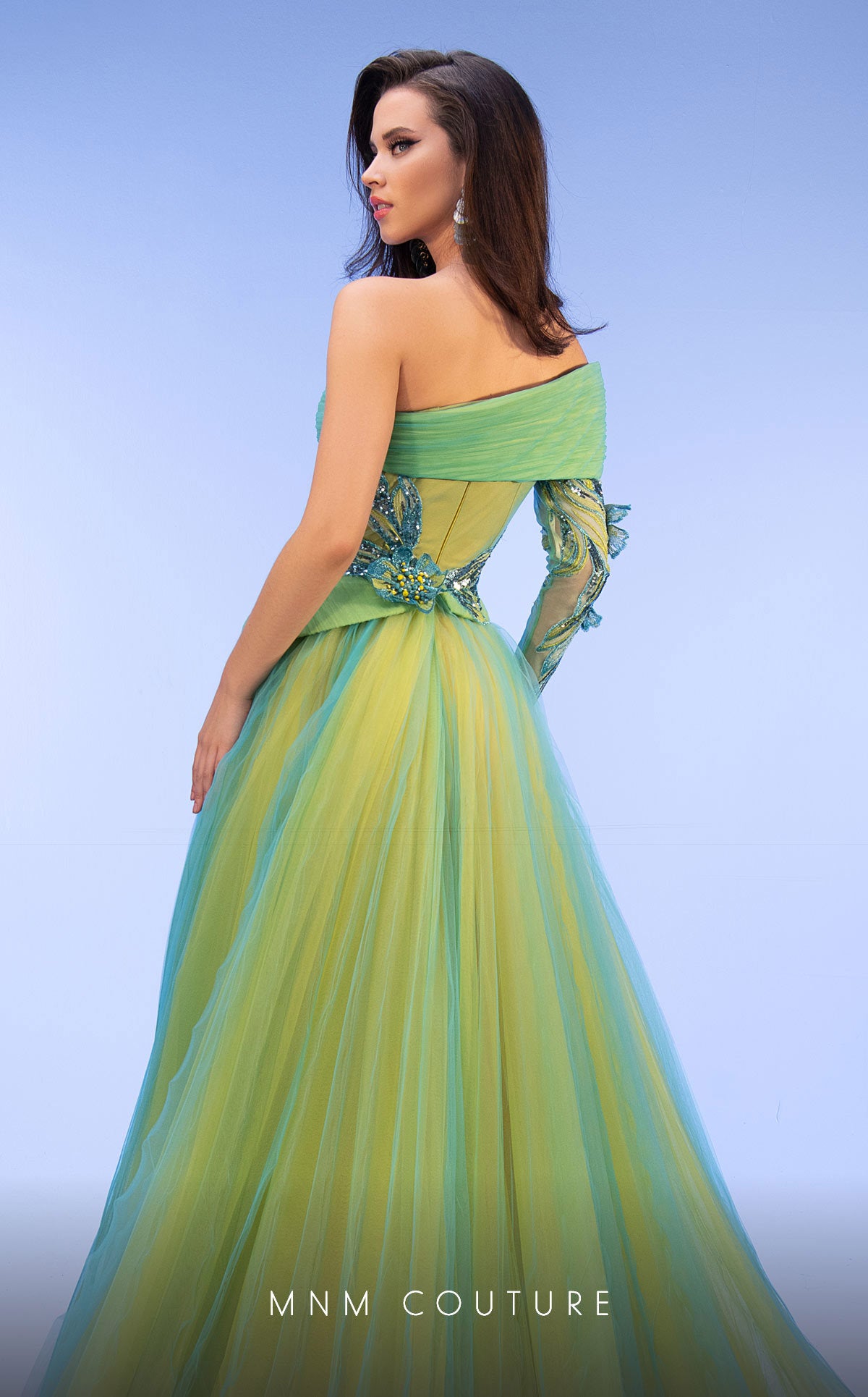 Formal Dresses Ball Gown Long Formal Pleated Evening Dress Turquoise