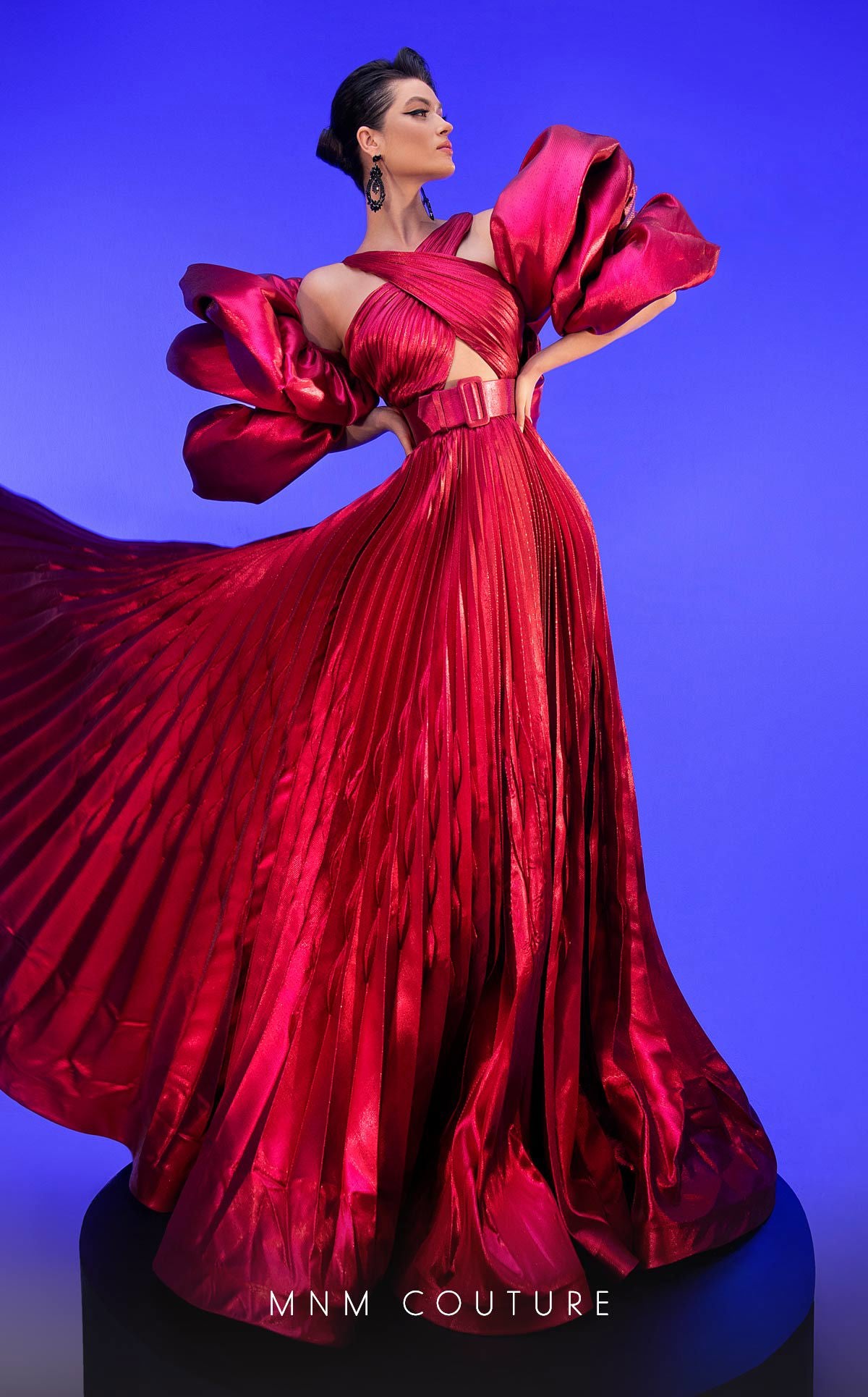 Formal Dresses A Line Pleated Evening Gown Formal Dress Fuchsia