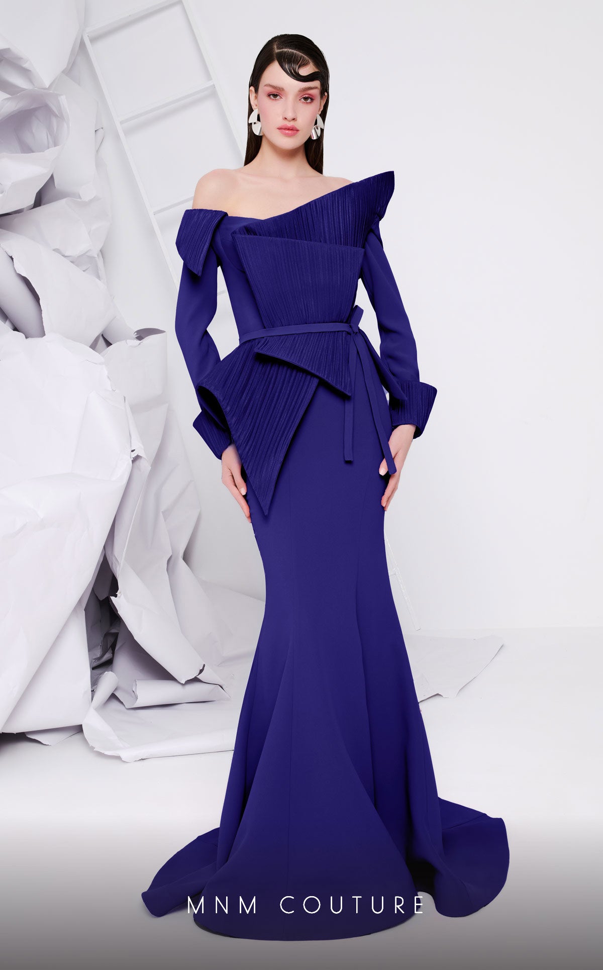 Formal Dresses Long Mermaid Formal Peplum Evening Dress Royal