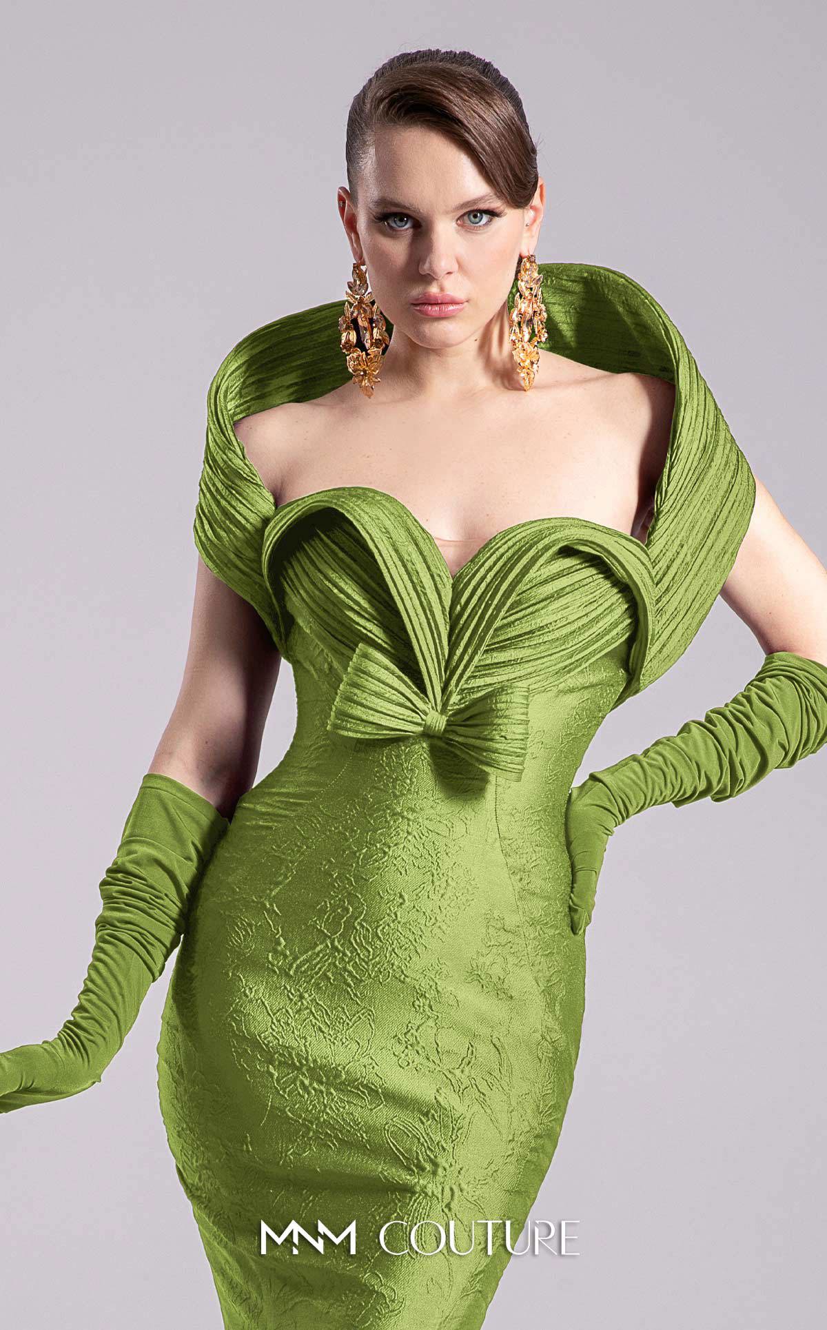 Prom Dresses Mermaid Pleated Formal Long Prom Dress Pistache