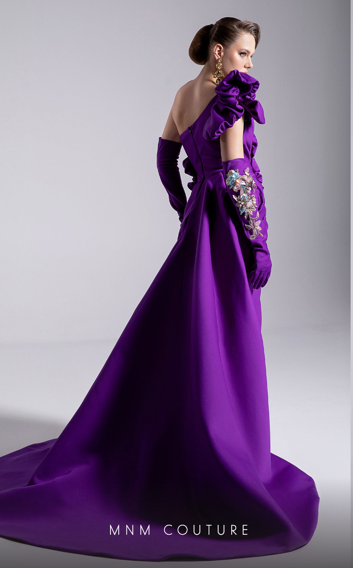 Prom Dresses Fitted Beaded Formal Long Prom Dress Purple