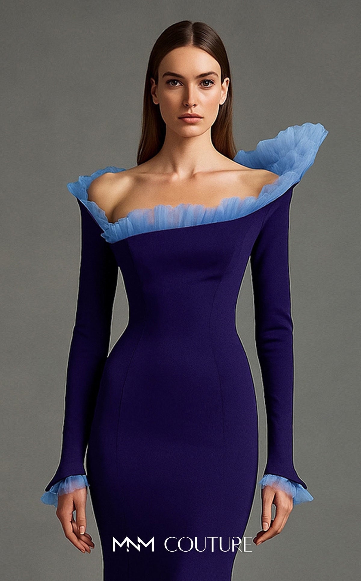 Mother of the Bride Dresses Mermaid Formal Long Mother of the Bride Dress Purple