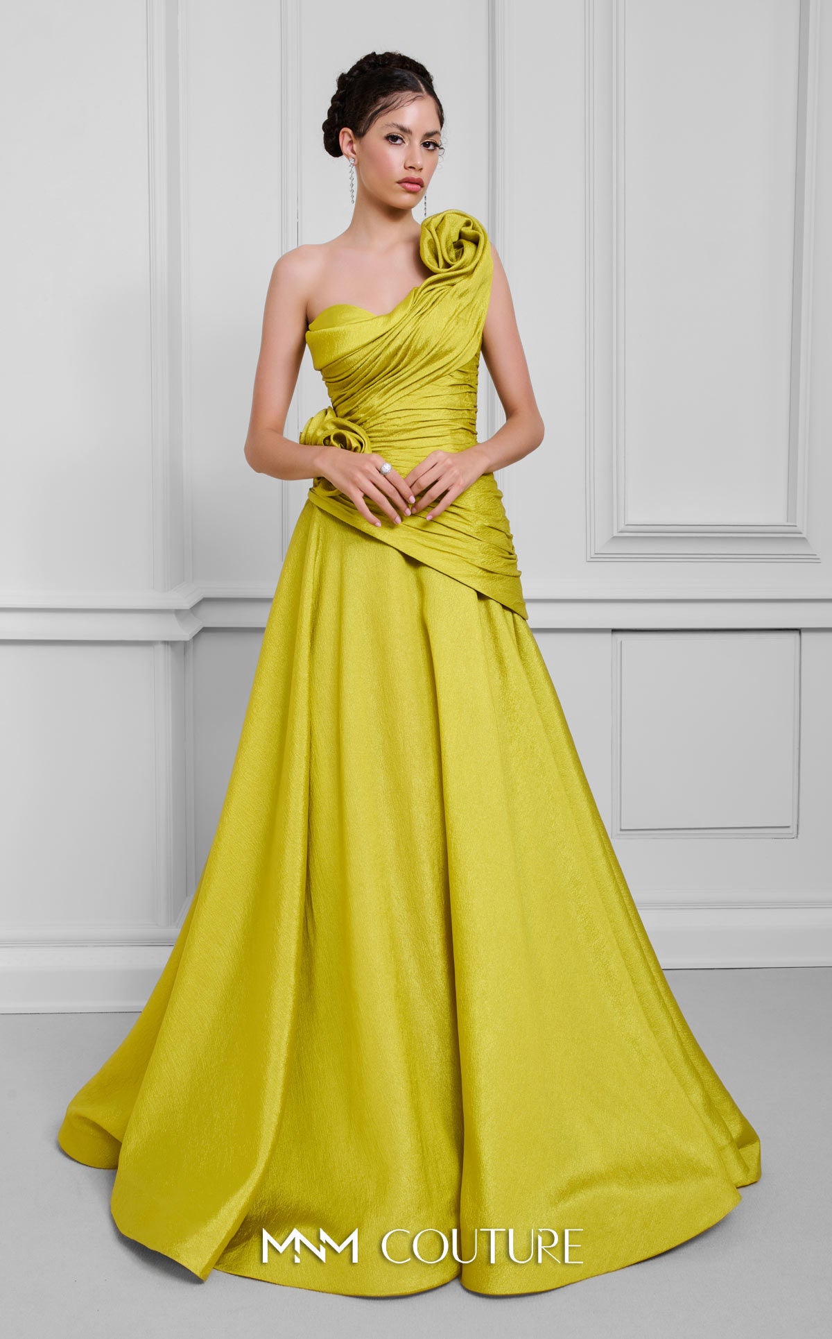 Formal Dresses A Line Floral Formal Long Prom Dress Olive