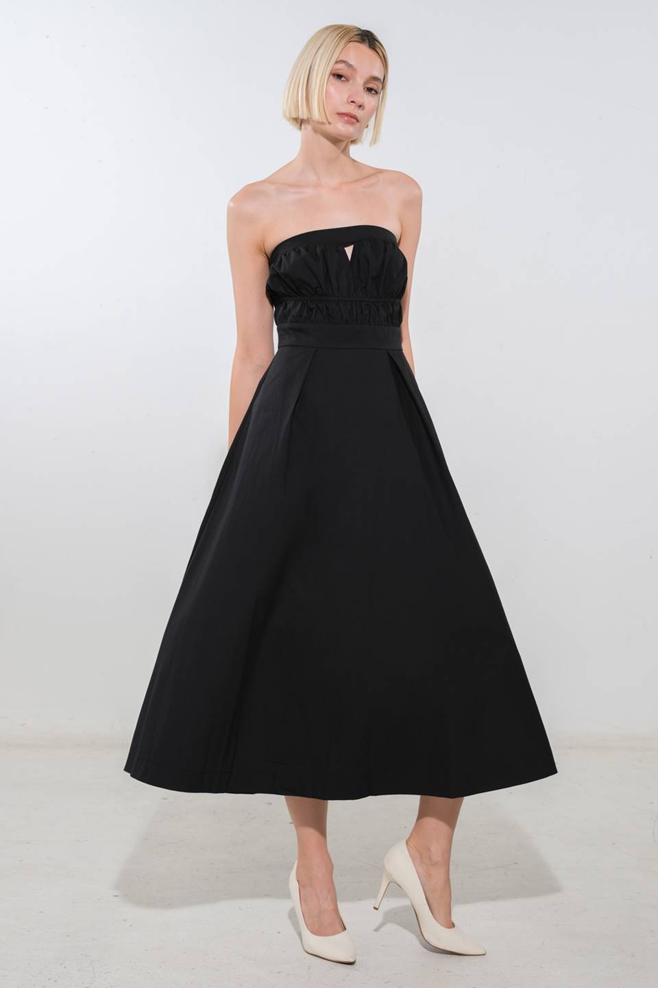 Cocktail Dresses Evening Formal Cocktail Midi Dress Flying Tomato FD1166 Black