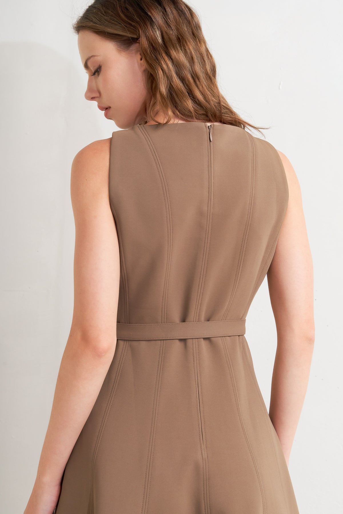 Cocktail Dresses Midi Short A Line Cocktail Dress Flying Tomato FD1237 Brown