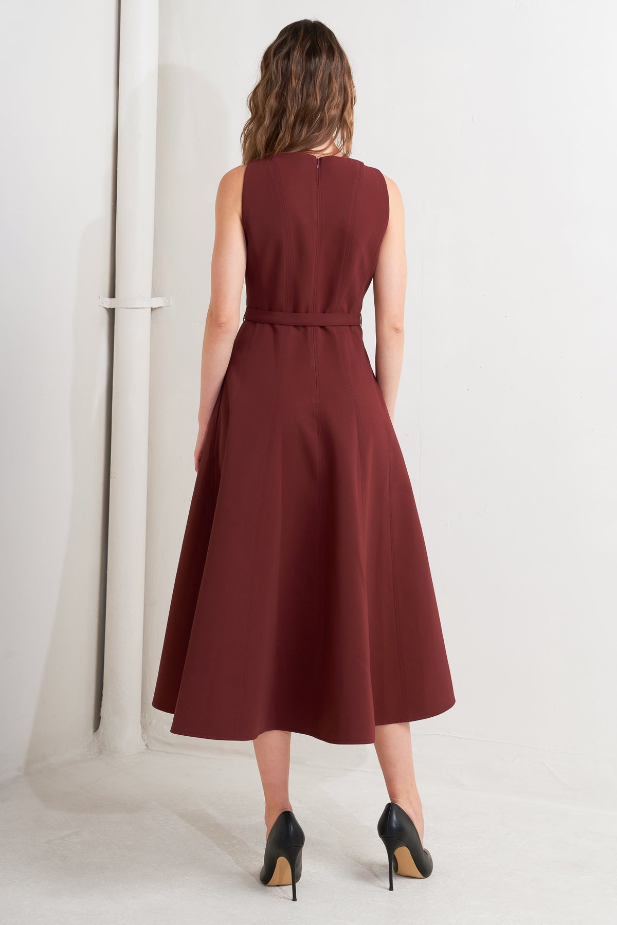 Cocktail Dresses Midi Short A Line Cocktail Dress Flying Tomato FD1237 Wine