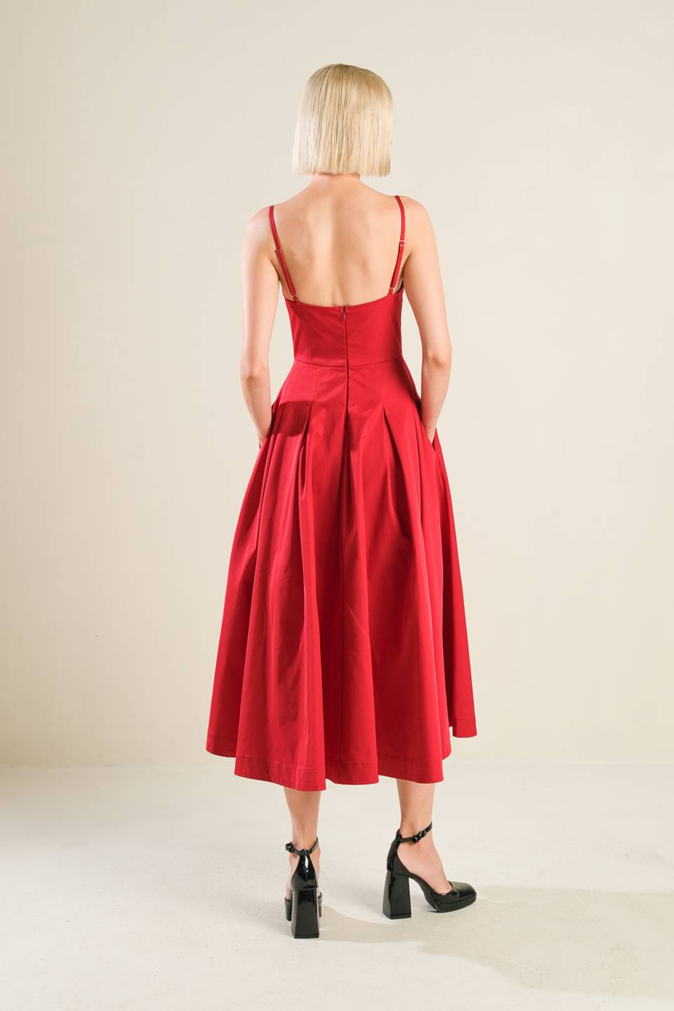 Cocktail Dresses Evening Cocktail Midi Dress Flying Tomato FD1274 Crimson