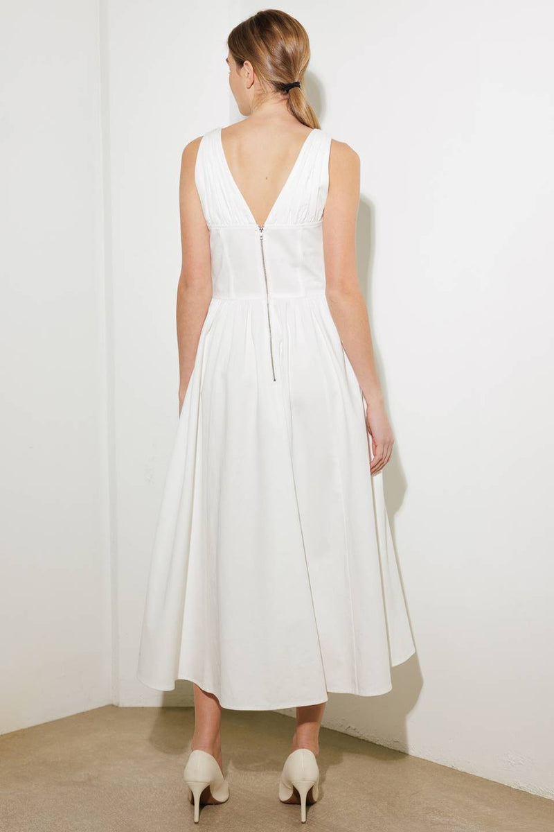 Short Wedding Dresses Midi A Line Short Wedding Bridal Dress Flying Tomato FD1330 White