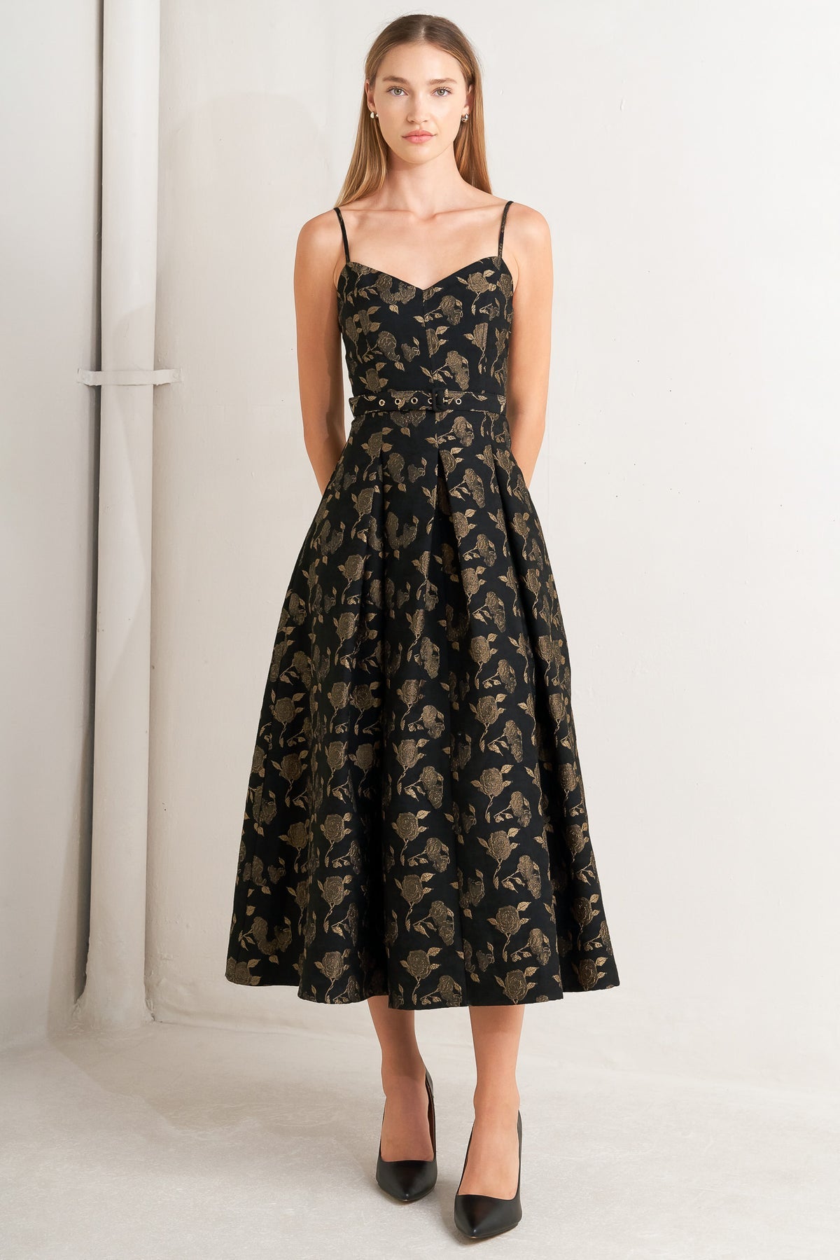Cocktail Dresses A Line Short Pleated Tea Length Print Cocktail Dress Flying Tomato FD1730 Black/Brown
