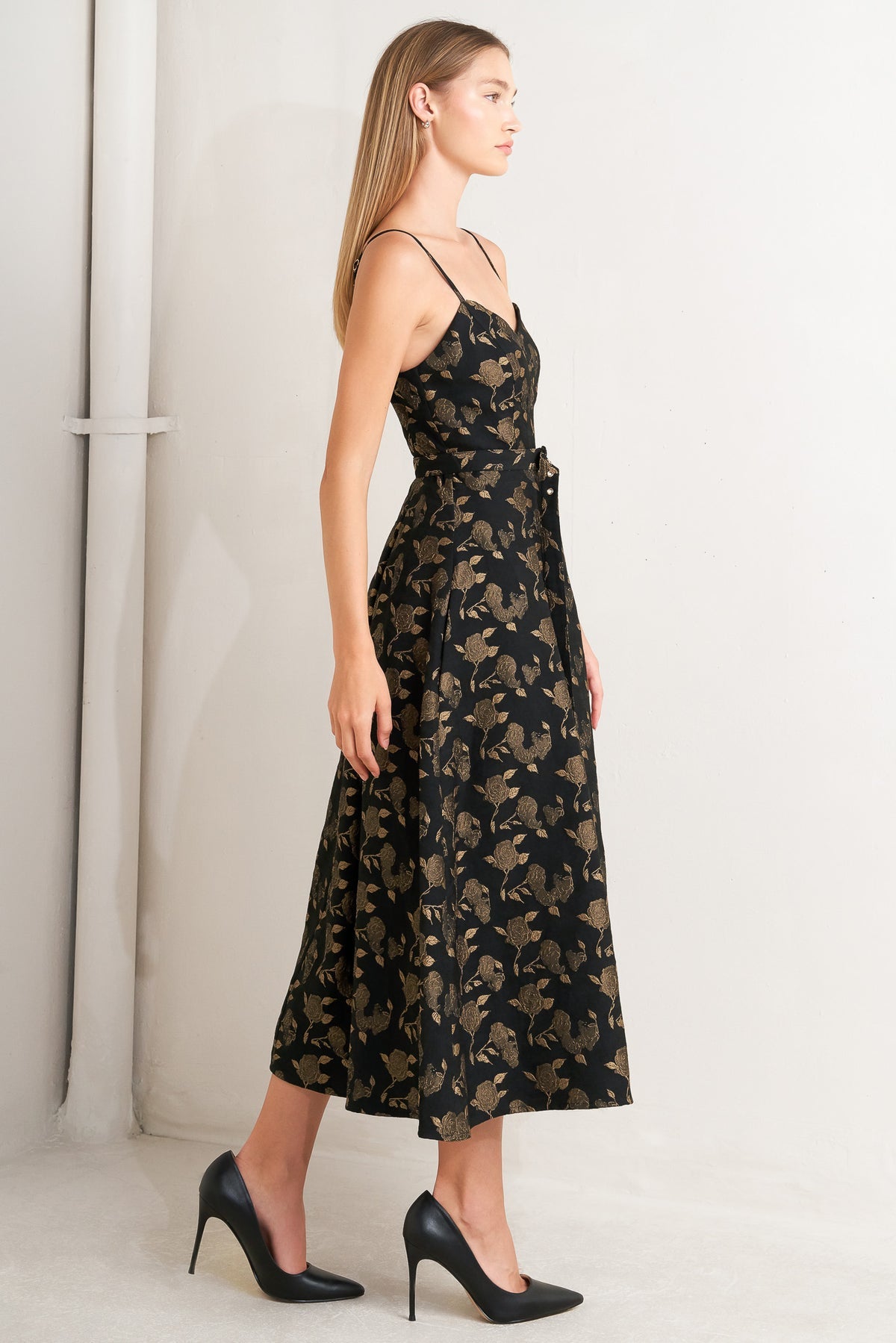 Cocktail Dresses A Line Short Pleated Tea Length Print Cocktail Dress Flying Tomato FD1730 Black/Brown