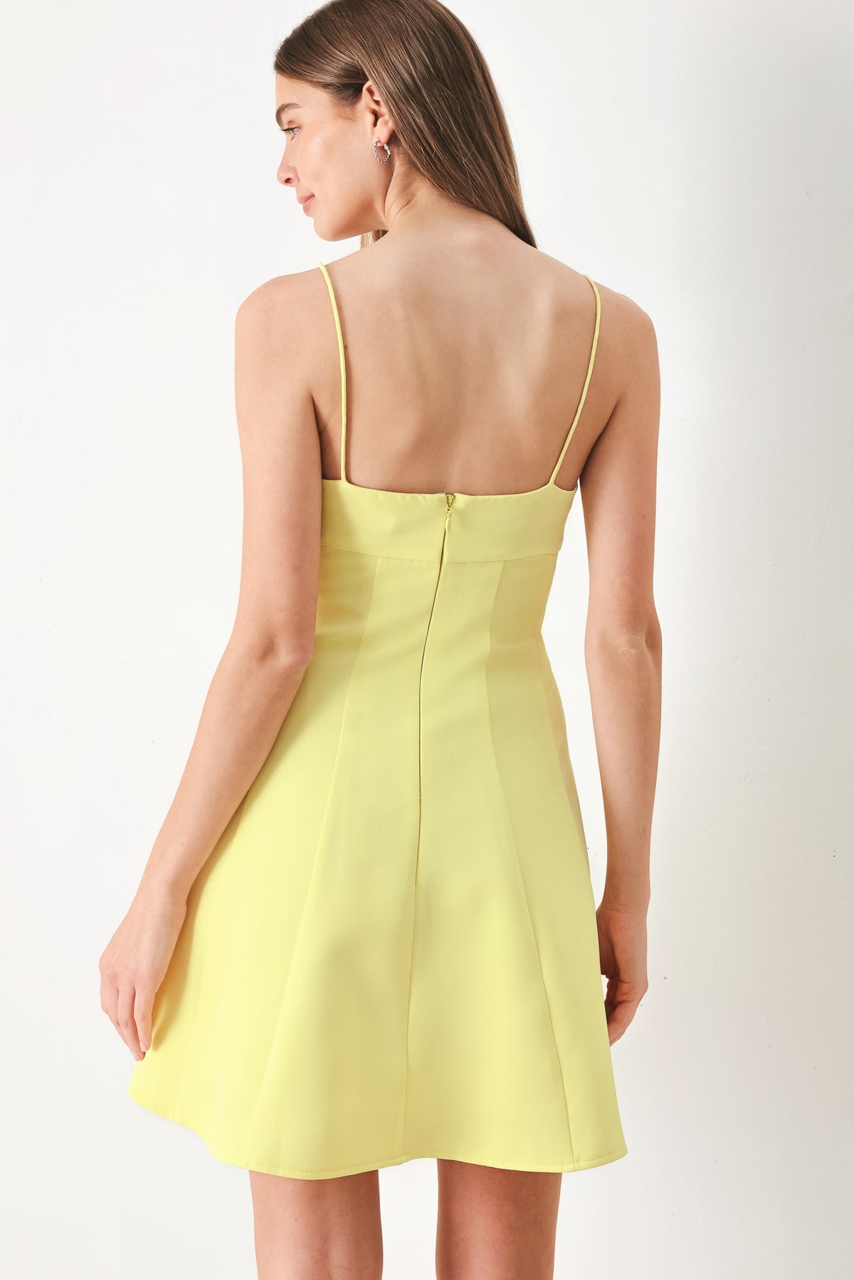 Square Mini Satin Cocktail A-Line Flying Tomato FD2032