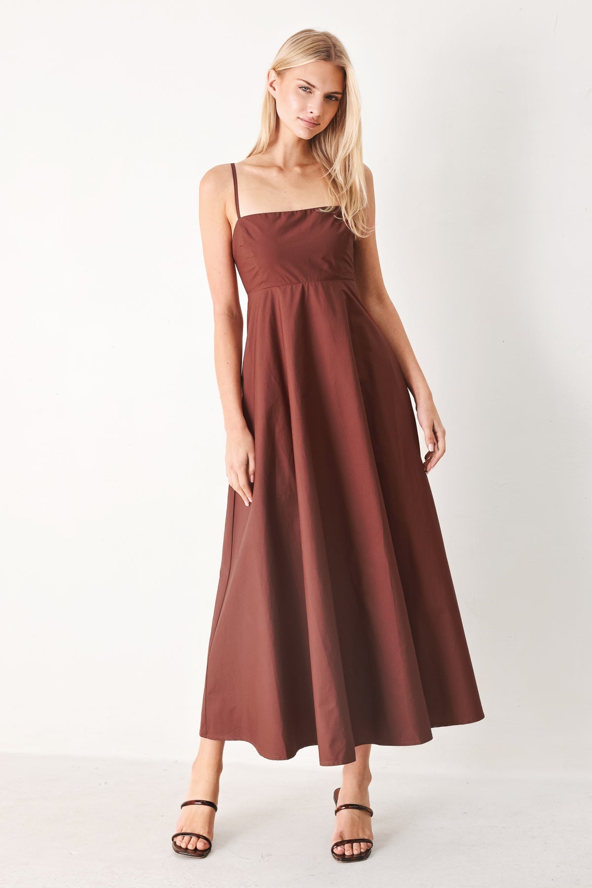 Square Floor-Length Satin Formal A-Line Flying Tomato FD2176
