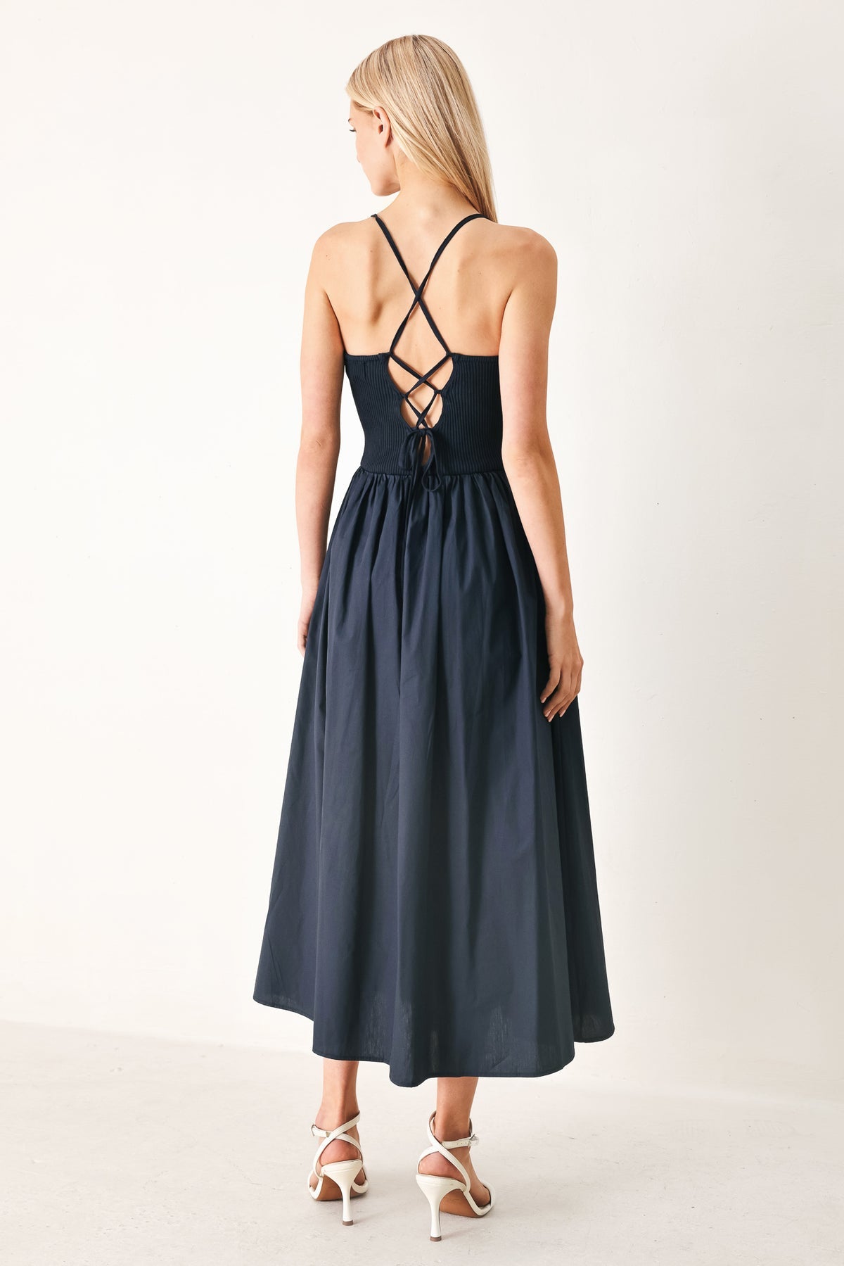 Scoop Midi Jersey Evening A-Line Flying Tomato FD2213