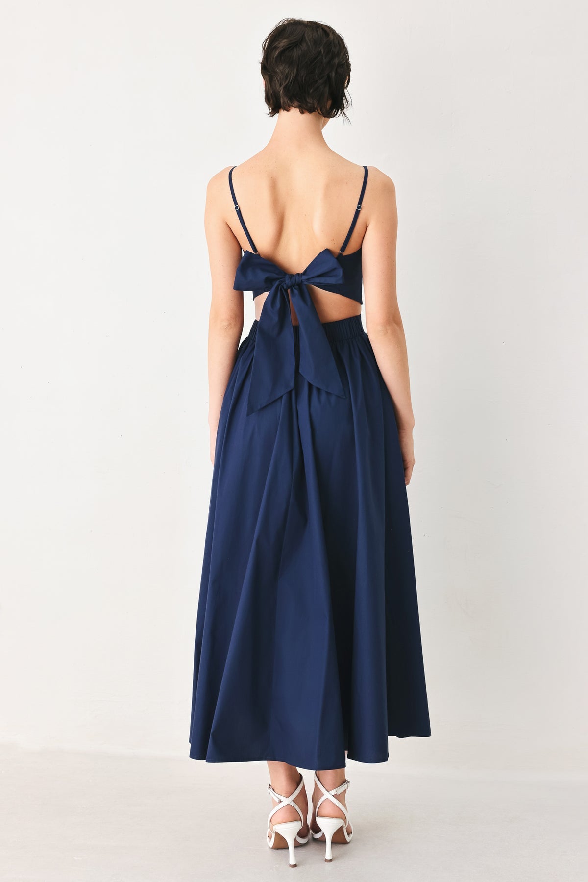 Square Midi Satin Cocktail A-Line Flying Tomato FD2225