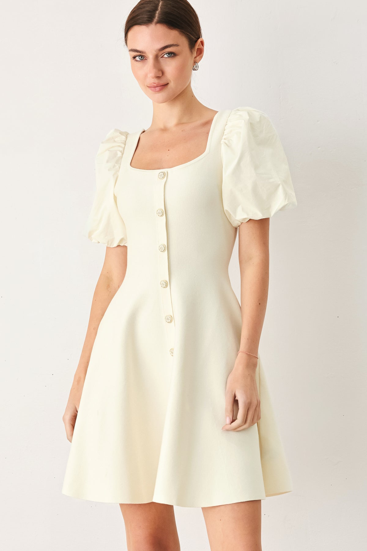 Square Mini/Short Scuba Occasion A-Line Flying Tomato FSW1512