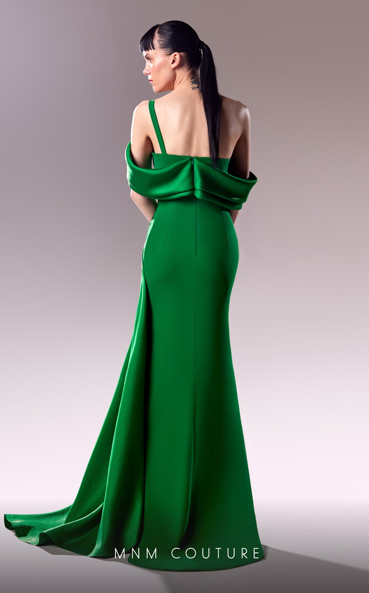 Formal Dresses Long Evening Pleated Slit Formal Dress Green