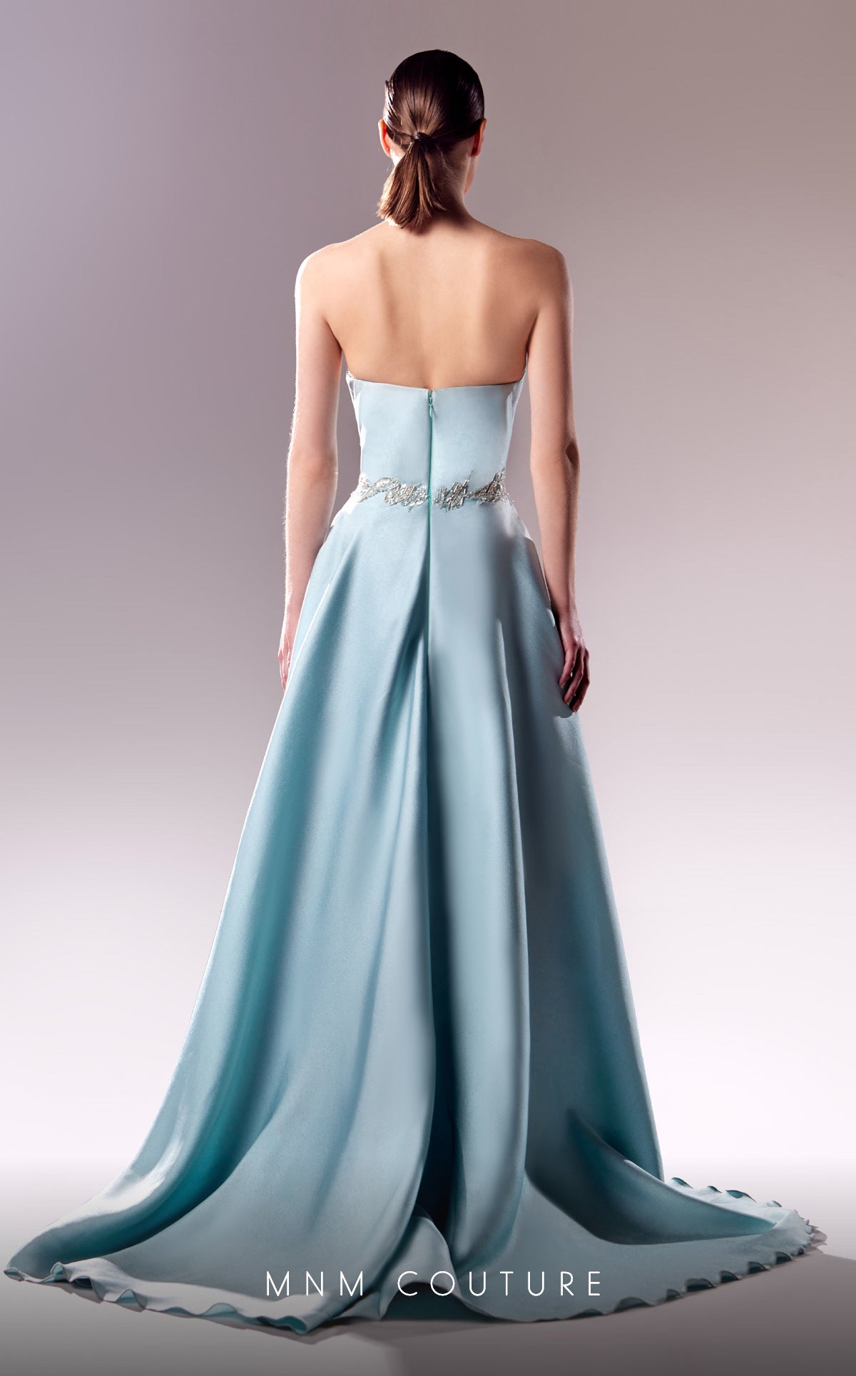 Formal Dresses Fitted Long Beaded Overskirt Slit Formal Dress Blue
