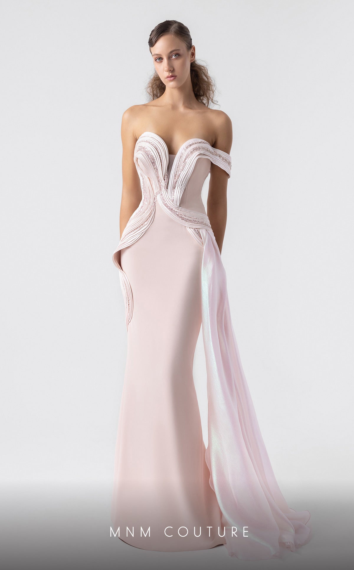 Prom Dresses Lace Fitted Formal Long Prom Dress Pink