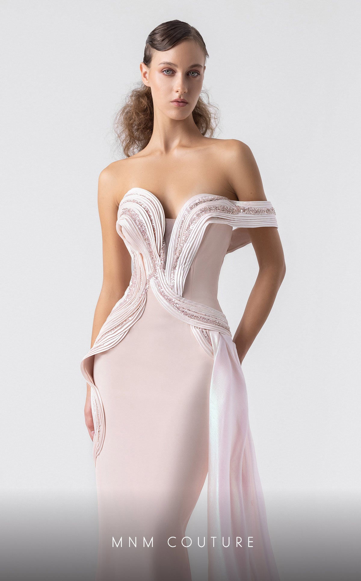 Prom Dresses Lace Fitted Formal Long Prom Dress Pink