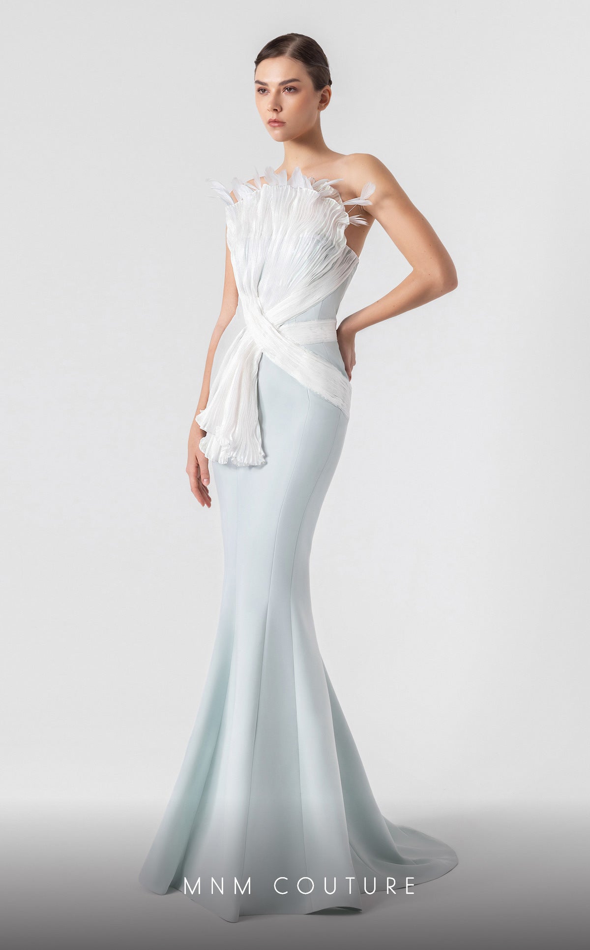 Formal Dresses Long Prom Mermaid Formal Dress MNM Couture G1904 Blue