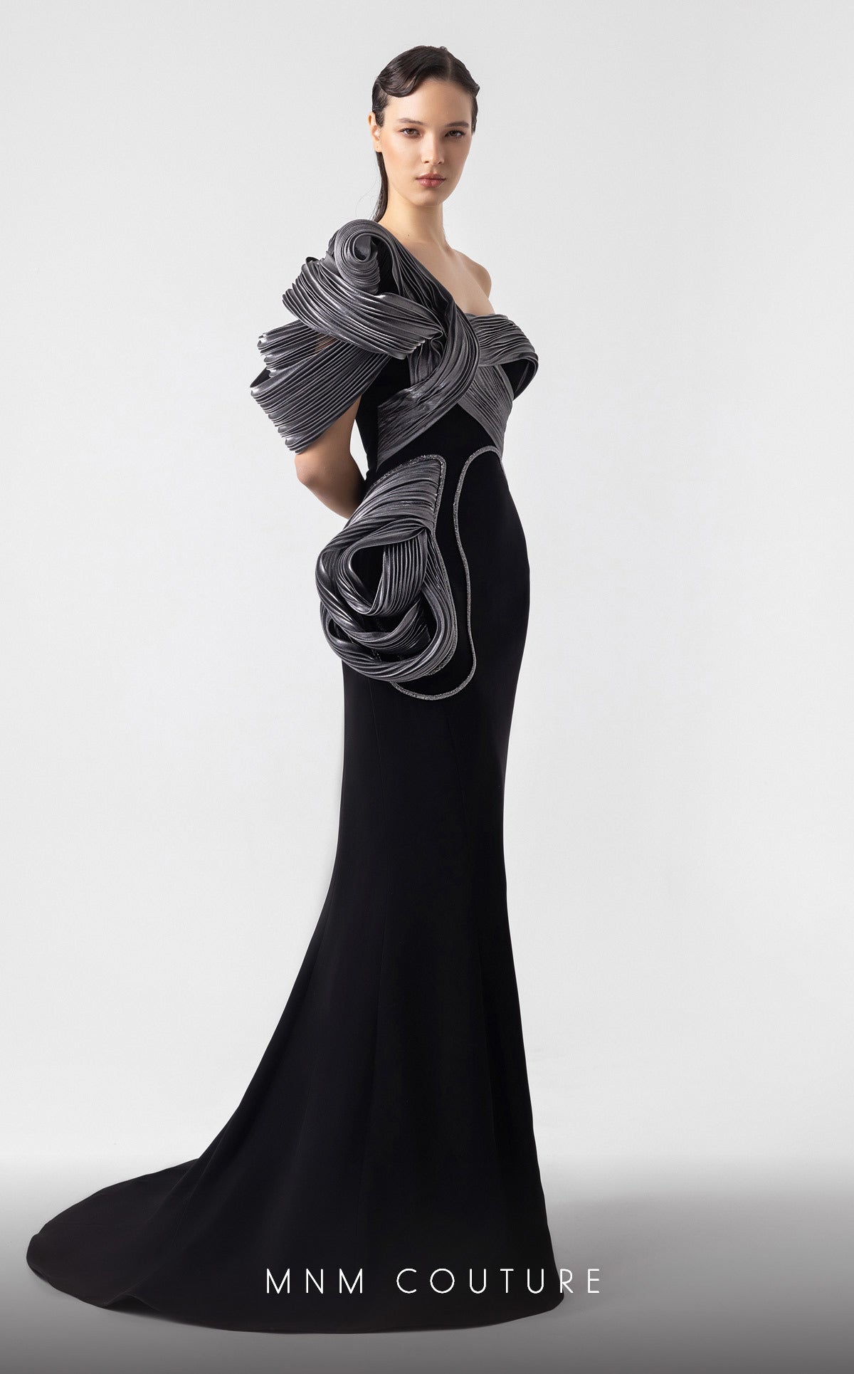 Formal Dresses Long Prom Mermaid Formal Evening Dress MNM Couture G1913 Black