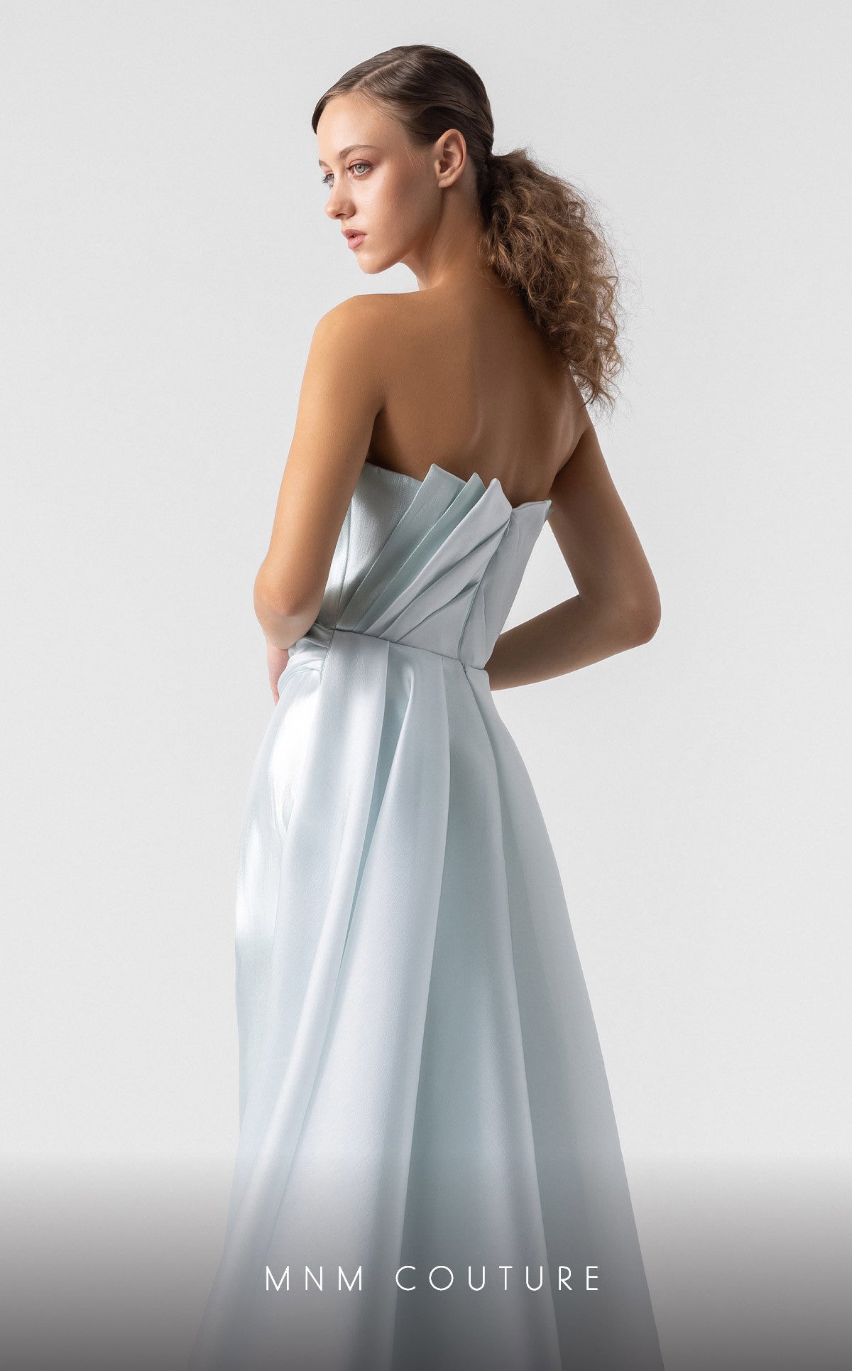 Prom Dresses Long Prom Formal Evening Metallic Dress MNM Couture G1923 Mint