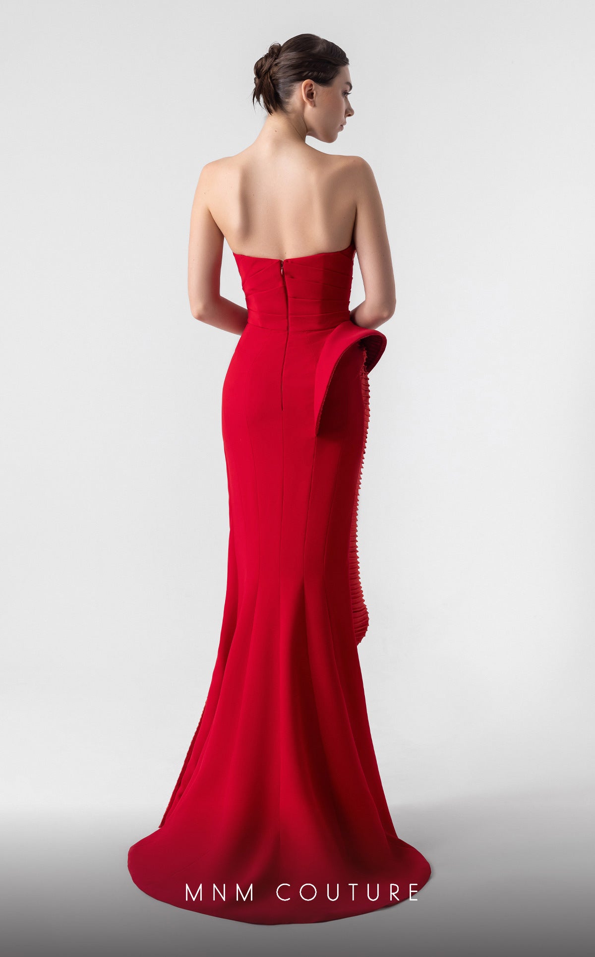 Prom Dresses Pleated Long Formal Prom Dress Red