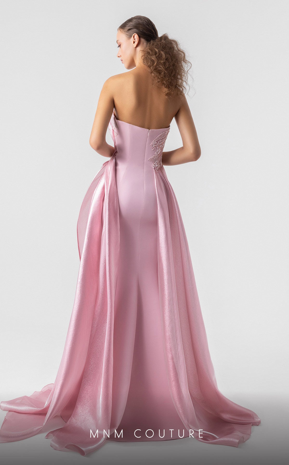 Prom Dresses Fitted Lace Long Formal Prom Dress Pink