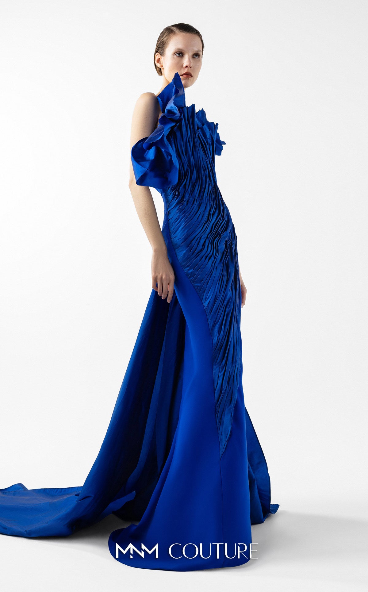 Prom Dresses Long Formal Slit Evening Prom Dress MNM Couture G2019 Royal Blue