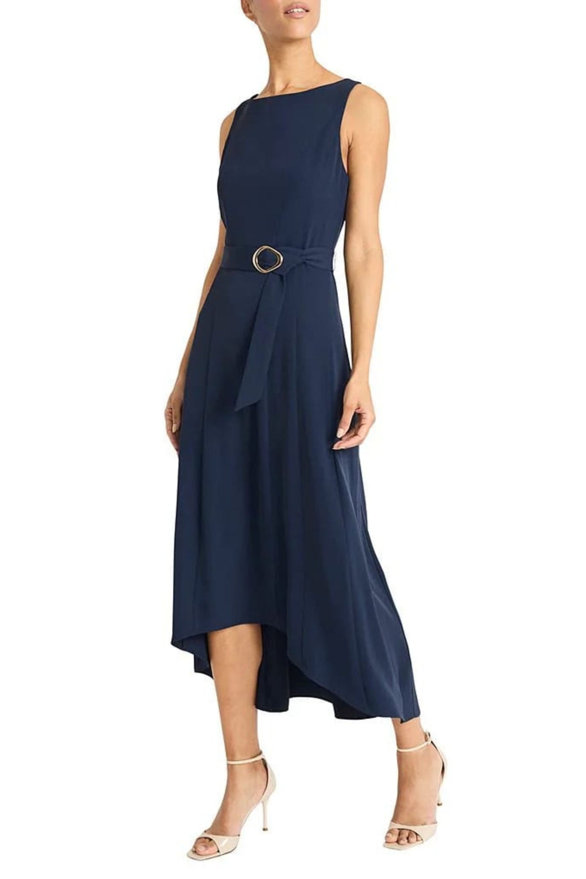 Maggy London Fit & Flare Hi-Lo Midi Dress G6442M