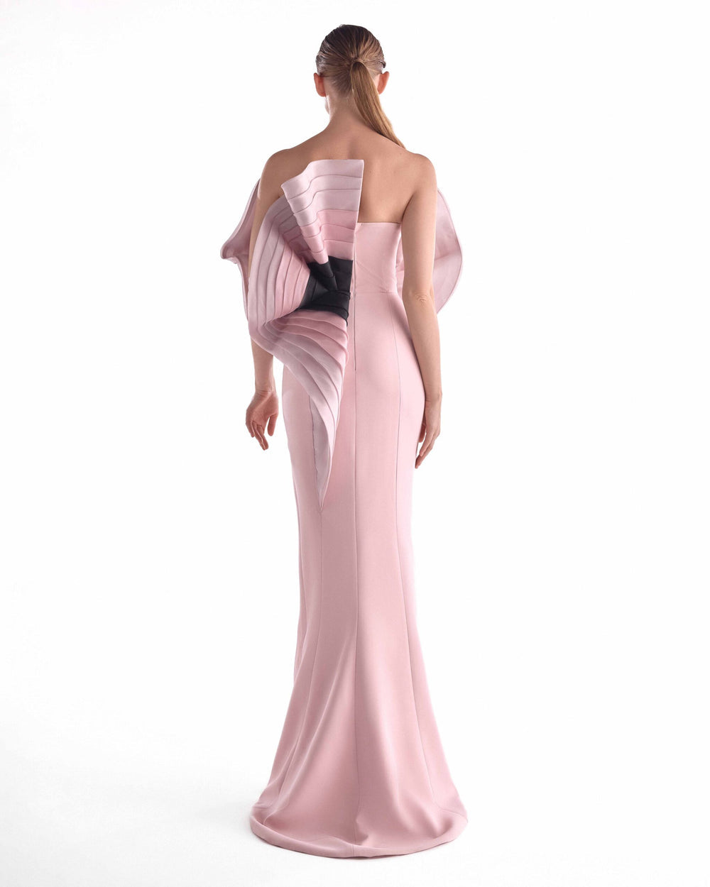 Strapless Straight Neck Floor-Length Satin Formal Sheath/Column MNM Couture G2127