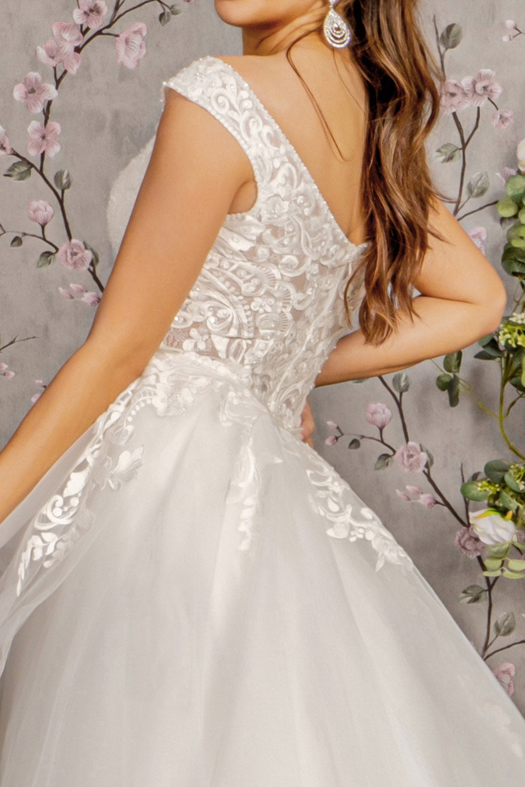 Wedding Dresses Detachable Waist Layered Drape Mermaid Wedding Gown Ivory