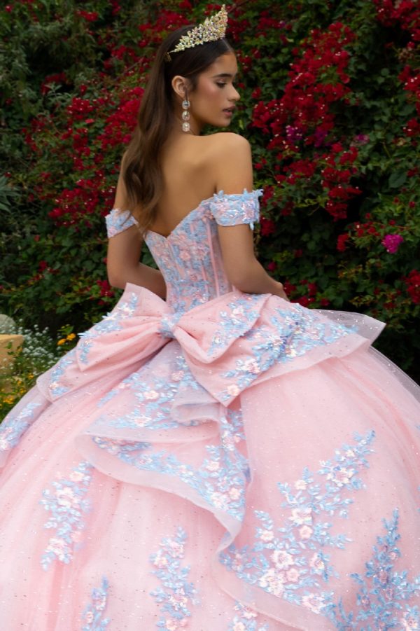 Quinceniera Dresses Quinceanera Dress Long Glitter Ball Gown Blush Blue