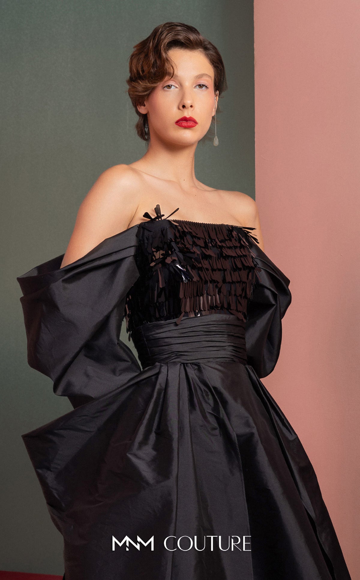 Formal Dresses High Low A Line Formal Prom Dress MNM Couture GOF2506 Black