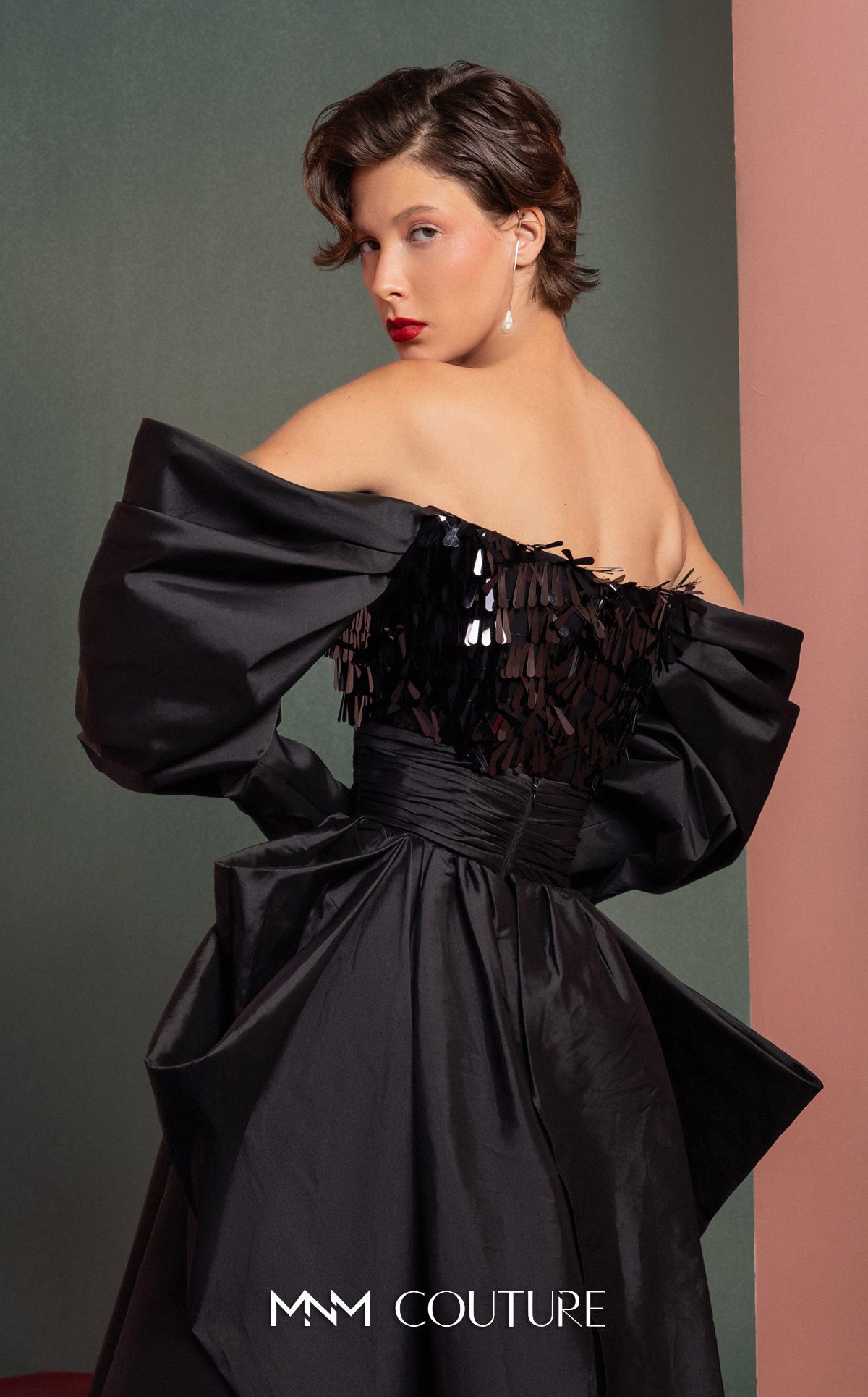 Formal Dresses High Low A Line Formal Prom Dress MNM Couture GOF2506 Black