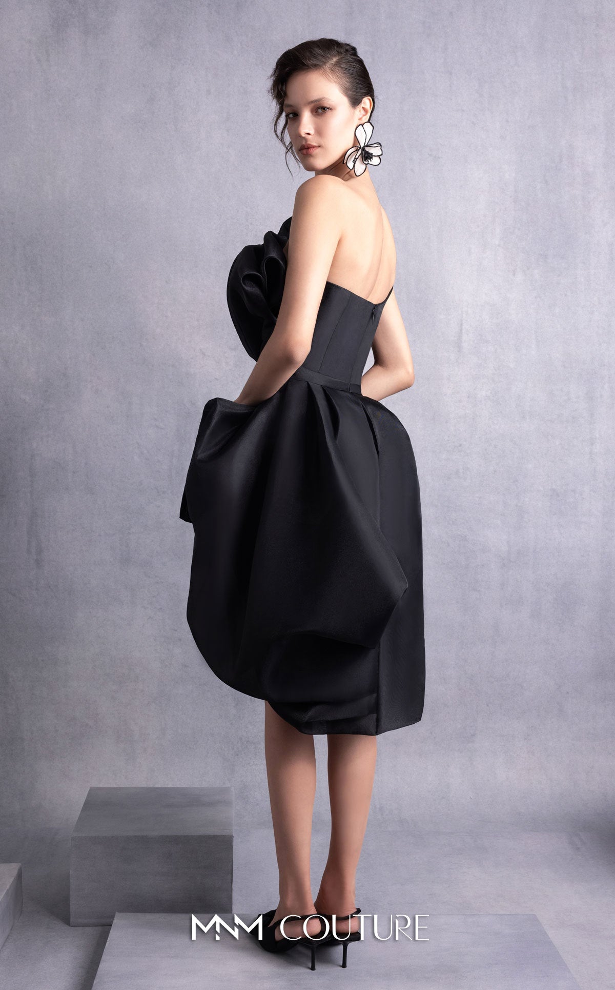 Cocktail Dresses Mini Short Cocktail Dress MNM Couture GOS2528 Black