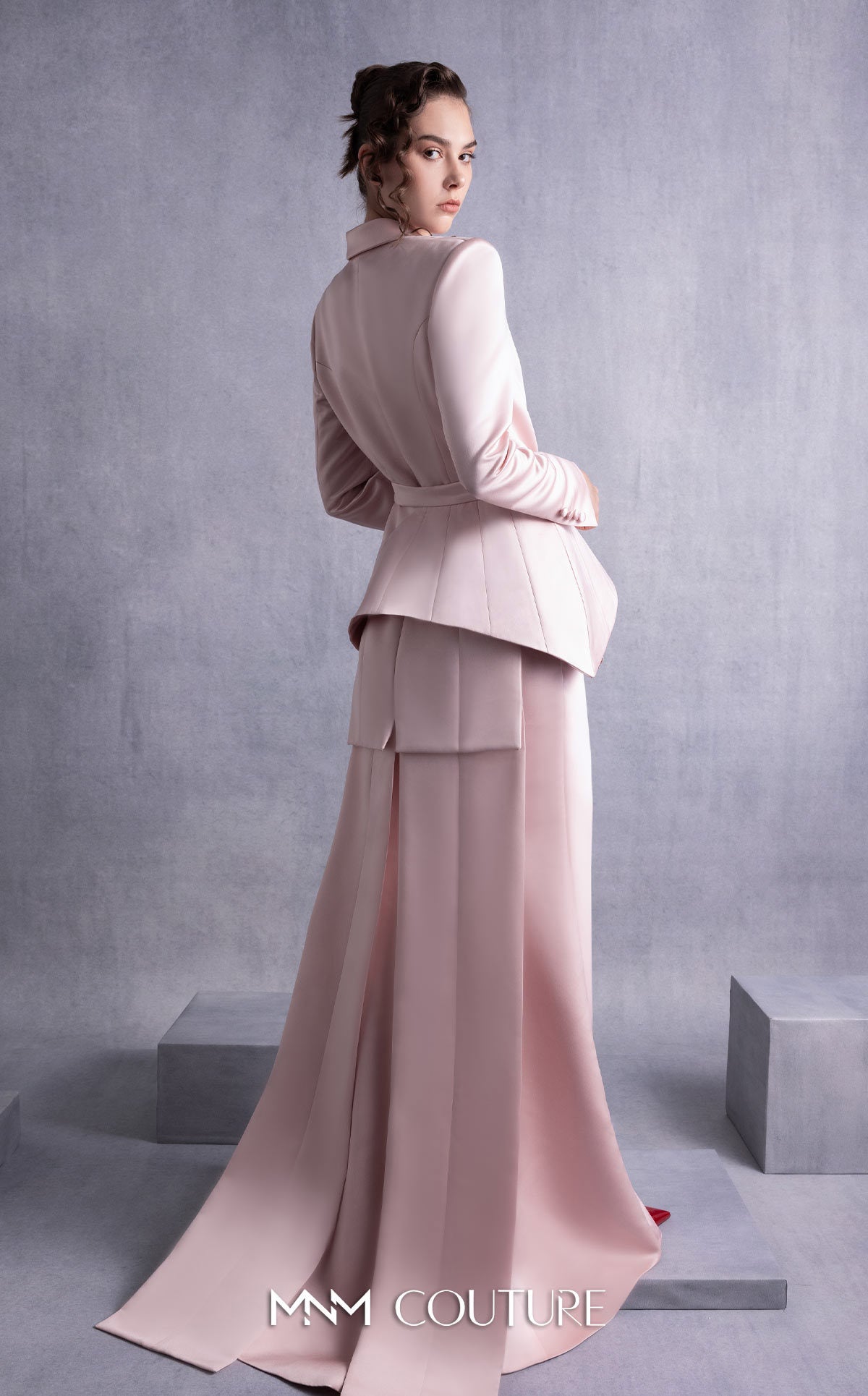 Mother of the Bride Dresses Long Sleeve Formal Mother of the Bride Dress MNM Couture GOS2532 Pink